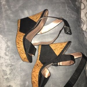 BCBG wedge sandal